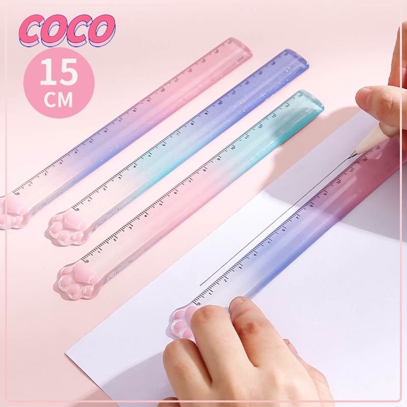 

Penggaris Meow Meow Gradient Cat Paw Ruler is Girl Heart Student 15cm Penggaris Ukur Penggaris Gambar