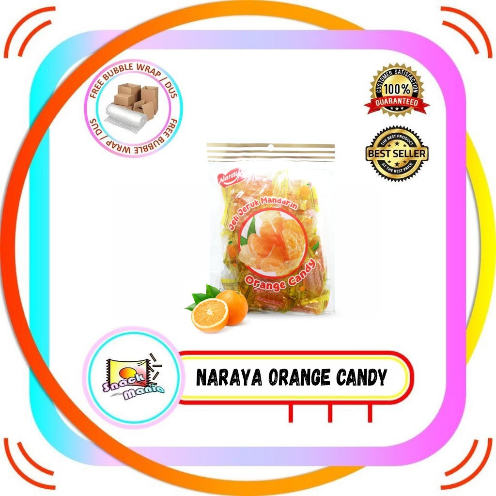 

Naraya Orange Jelly Candy Permen Jelli Jeruk 500 g Da Ji Da Li