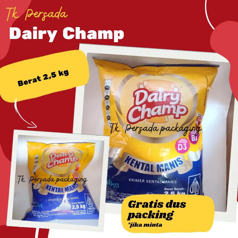 

Dairy Champ Kental Manis 2,5 Kg - Skm Diary Champ 2.5 Kg - Susu Dairy Champ Bantal 2.5 Kg