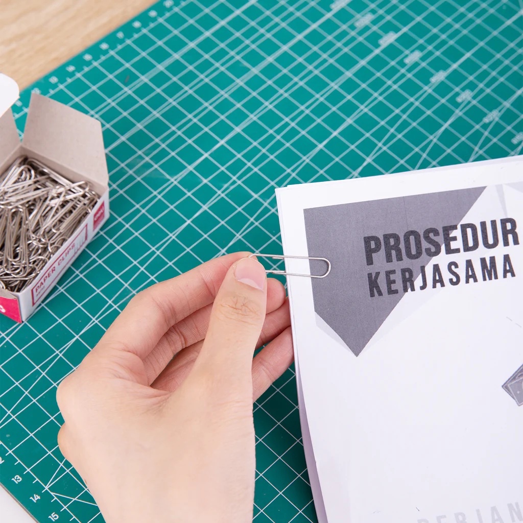 

[PAK/100PCS] DELI Paper Clips Klip Kertas Silver & Warna