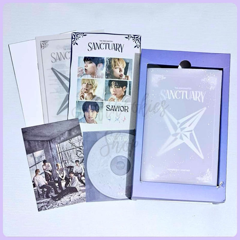 SHARING TXT SANCTUARY SAVIOR REGULAR UNSEALED ALBUM ONLY CD PHOTOBOOK QR LYRICS
