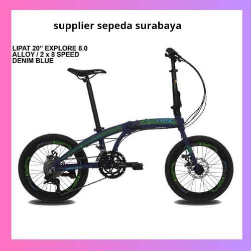 SEPEDA LIPAT EXOTIC EXPLORE 8.0 FRAME ALLOY 16" INCH 2X8 SPEED,SEPEDA LIPAT READY SIAP KIRIM - NEW