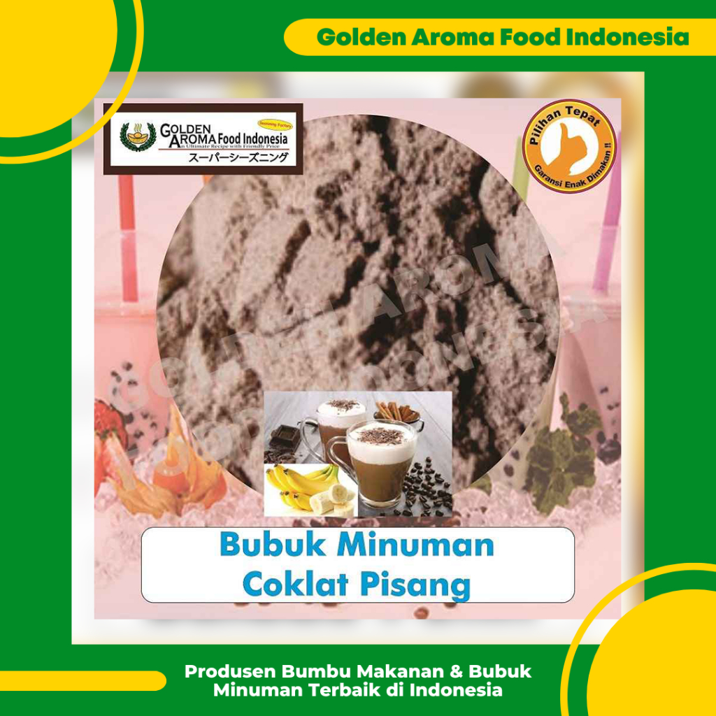 

Bubuk Minuman Coklat Pisang 1 Kg Banana Chocolate Drinking Powder Enak Murah Halal Aman Bubble Drink