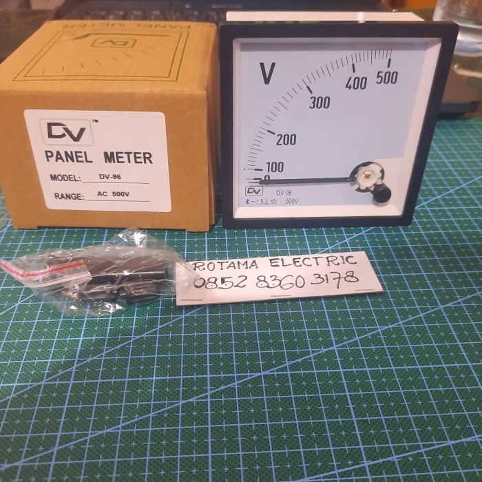 VOLT METER 500V ANALOG 72×72 VOLT METER 0 - 500V ANALOG 72x72