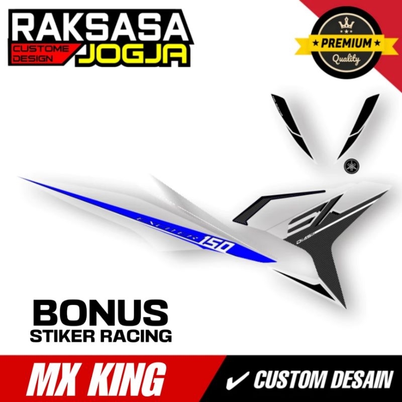 STRIPING CUSTOM MX KING EXCITER / YAMAHA SNIPER 150 MXi / DASAR HITAM / STRIPING YAMAHA Y15ZR / EXCI