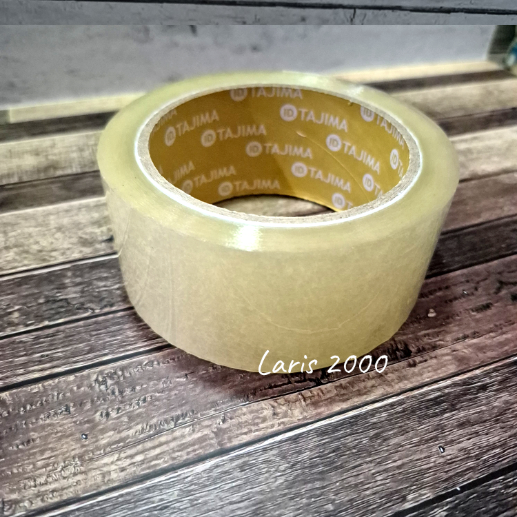 

Lakban OPP 2 inch TAJIMA / Isolasi Packing 90 yard 5cm Yellow Core