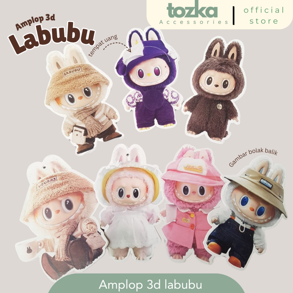 

[Tozka] Amplop Labubu I Angpao 3d Karakter I Amplop Lebaran Angpau Imlek