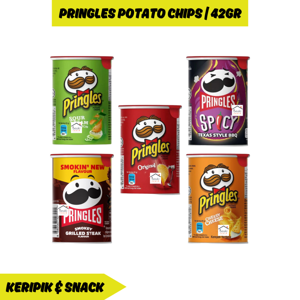 

Pringles Keripik Kentang Kecil 42gr Berbagai Varian Pilih Rasa