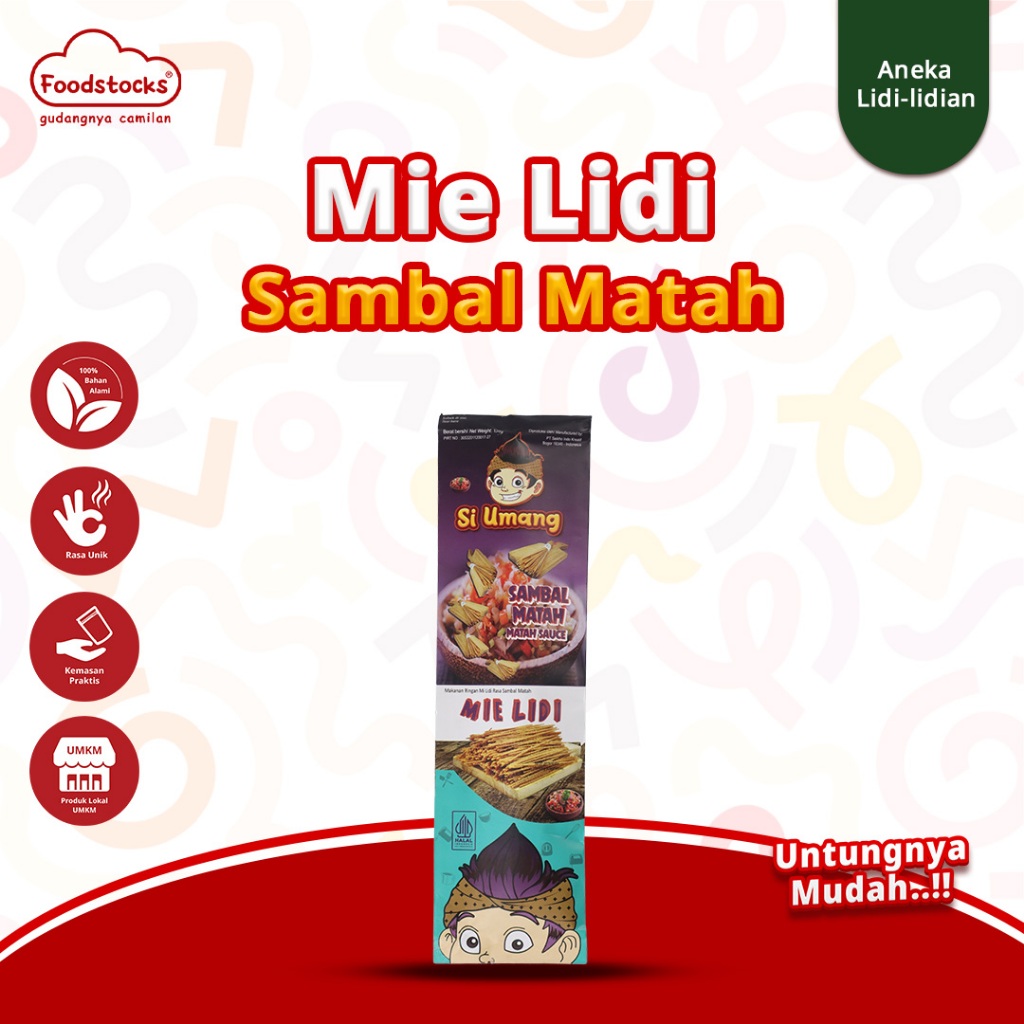 

Si Umang Cemilan Sapu Lidi 130g - Sambal Matah