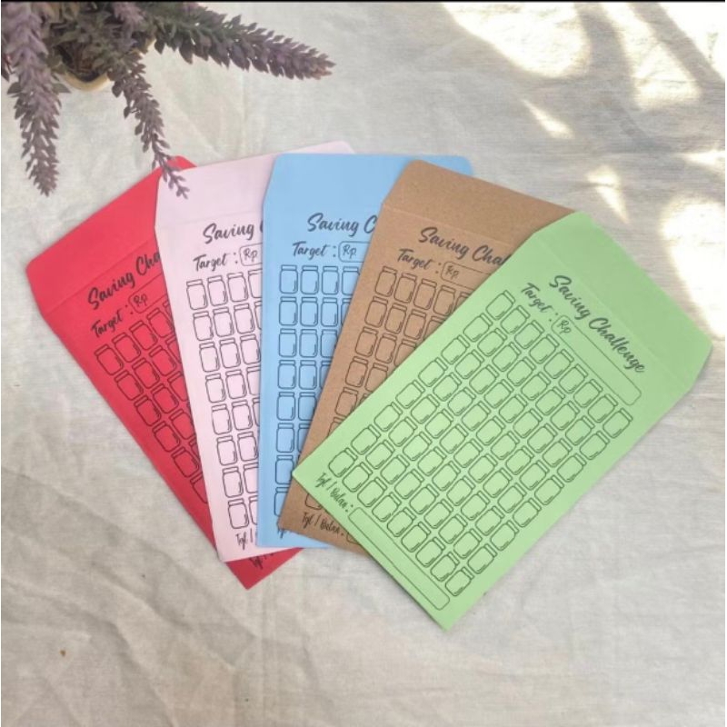 

( ISI 10 ) AMPLOP TARGET / SAVING CHALLENGE / MENABUNG / TABUNGAN / 30 HARI / TANTANGAN MENABUNG SAVING CHALLENGE MONEY AMPLOP.