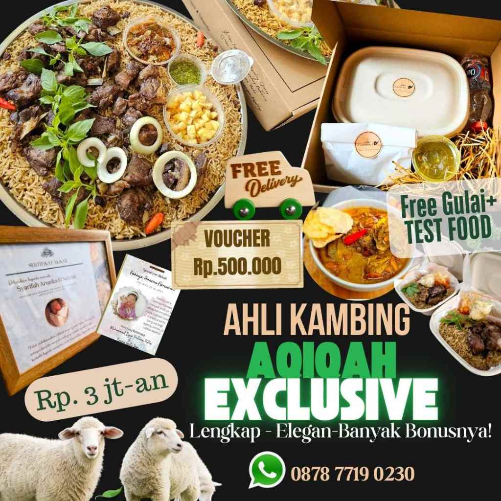 

Paket Aqiqah Ahli Kambing Amanah Sesuai Syariah