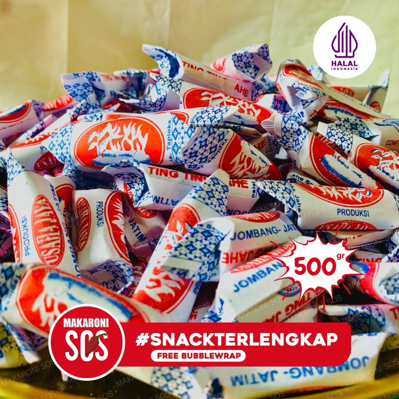 

Permen Jahe 500Gr | 1/2Kg Ting Ting Jahe Cap Usaha Jaya Permen Berat 500Gr
