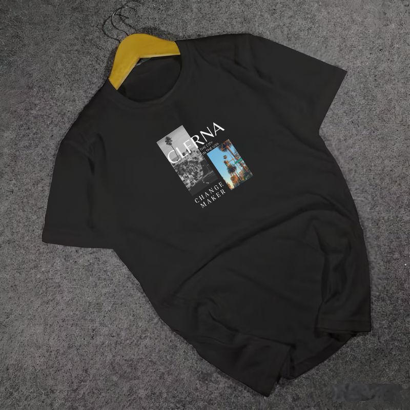 Kaos Lengan Pendek Pria Baju Distro Cowok Bahan Cotton Sablon Tahan Lama Size M, L, XL, XXL