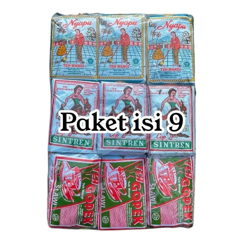 

PAKET 9PCS TEH KHAS SOLO KHAS SOLO (NYAPU GOPEK SINTREN) Tea Instan es untuk jualan tubruk