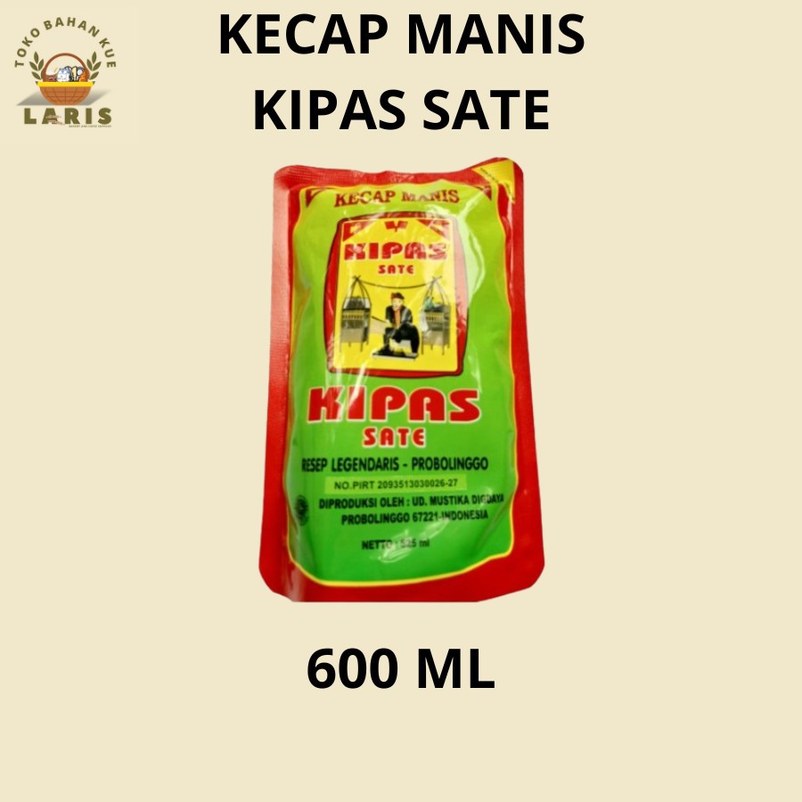 

KECAP MANIS KIPAS SATE KEMASAN REFIL 600 ML