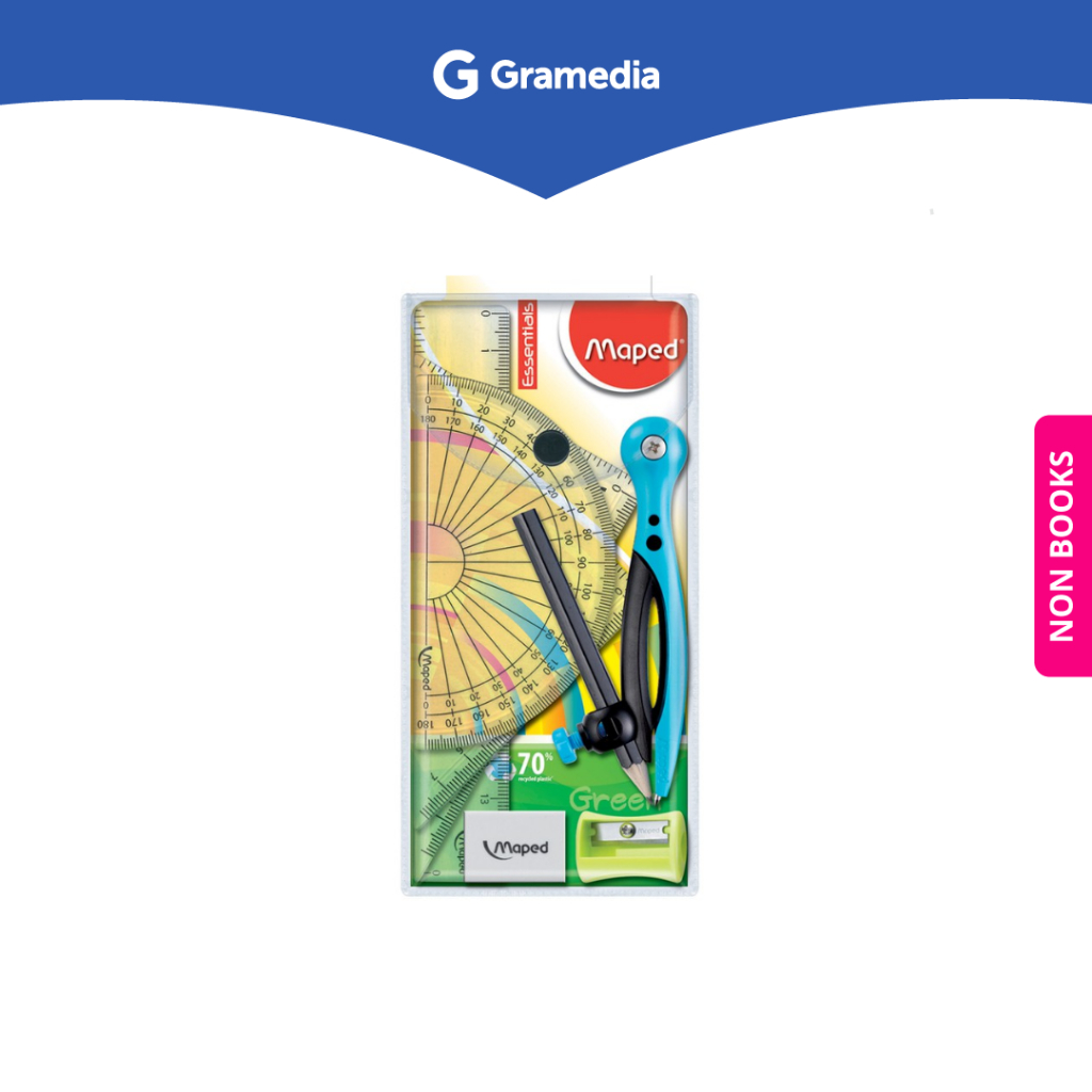 

Gramedia Surabaya - MAPED ESSENTIALS COMPASS SET8- BLISTER