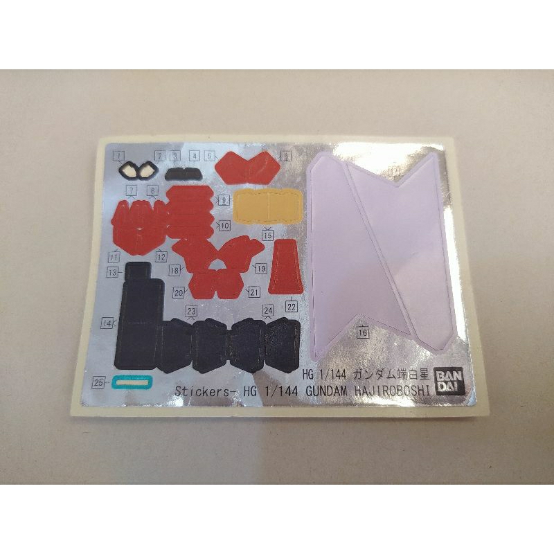 parts HG 1/144 Model Kit IBO Hajiroboshi Stickers Bandai