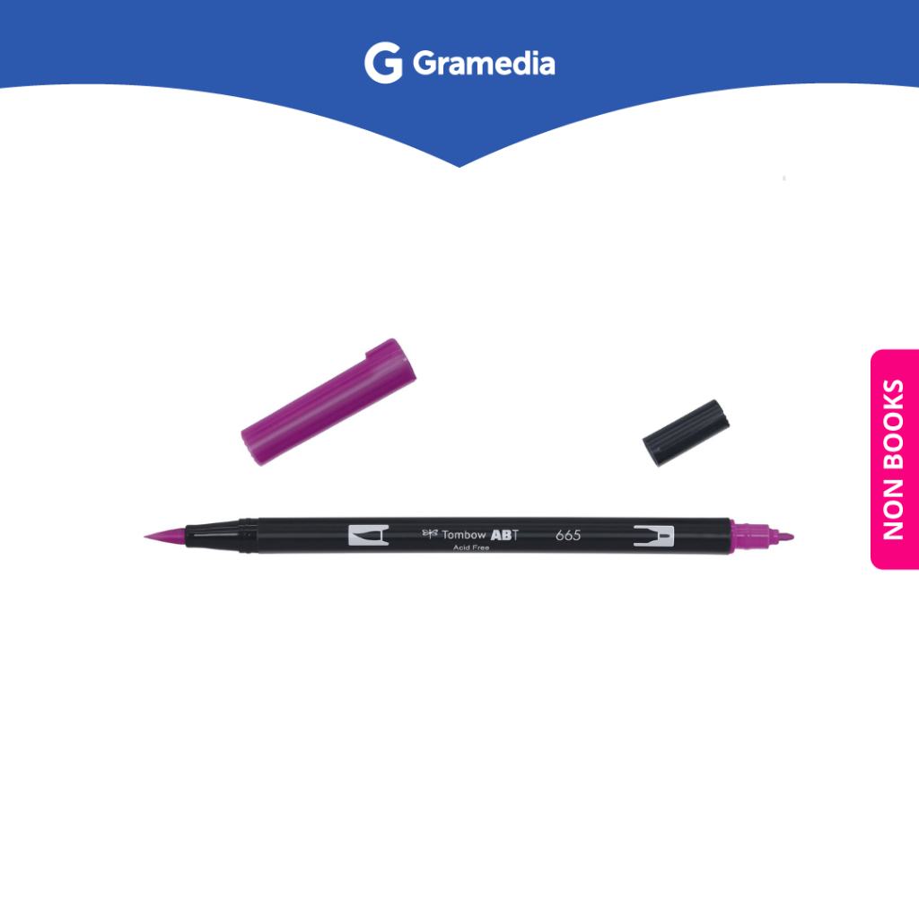 

Gramedia Surabaya - TOMBOW DUAL BRUSH PEN PURPLE ABT 665