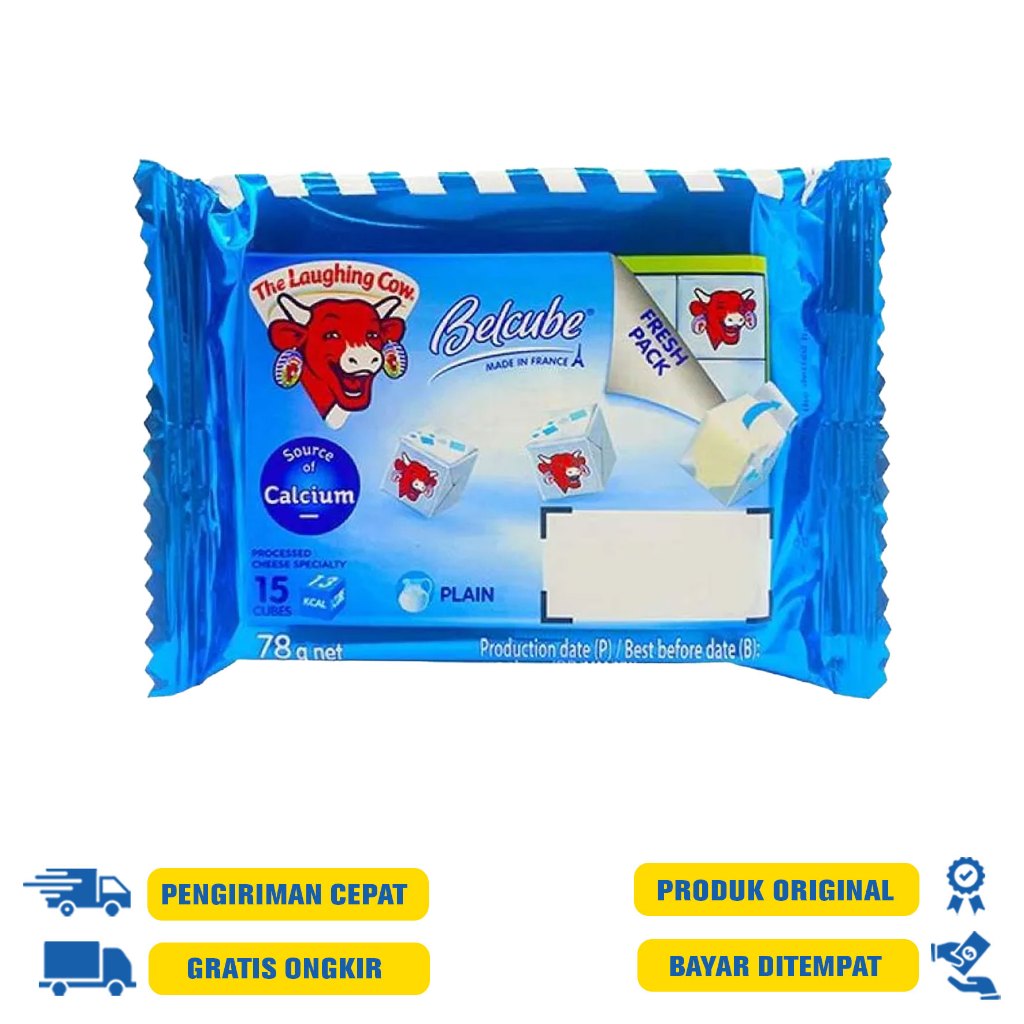 

Belcube Party Cube Blue Plain 78Gr isi 15 Cups | Cheese MPASI