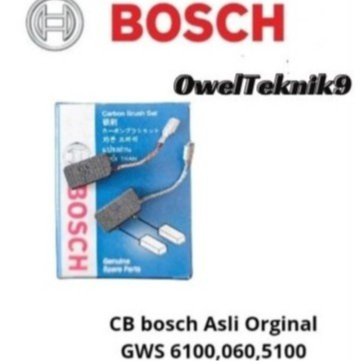 OwelTeknik9-Colboster BOSCH ASLI ORIGINAL Untuk Gerinda BOSCH GWS 060/6-100,5-100/Carbon Brush Gerin