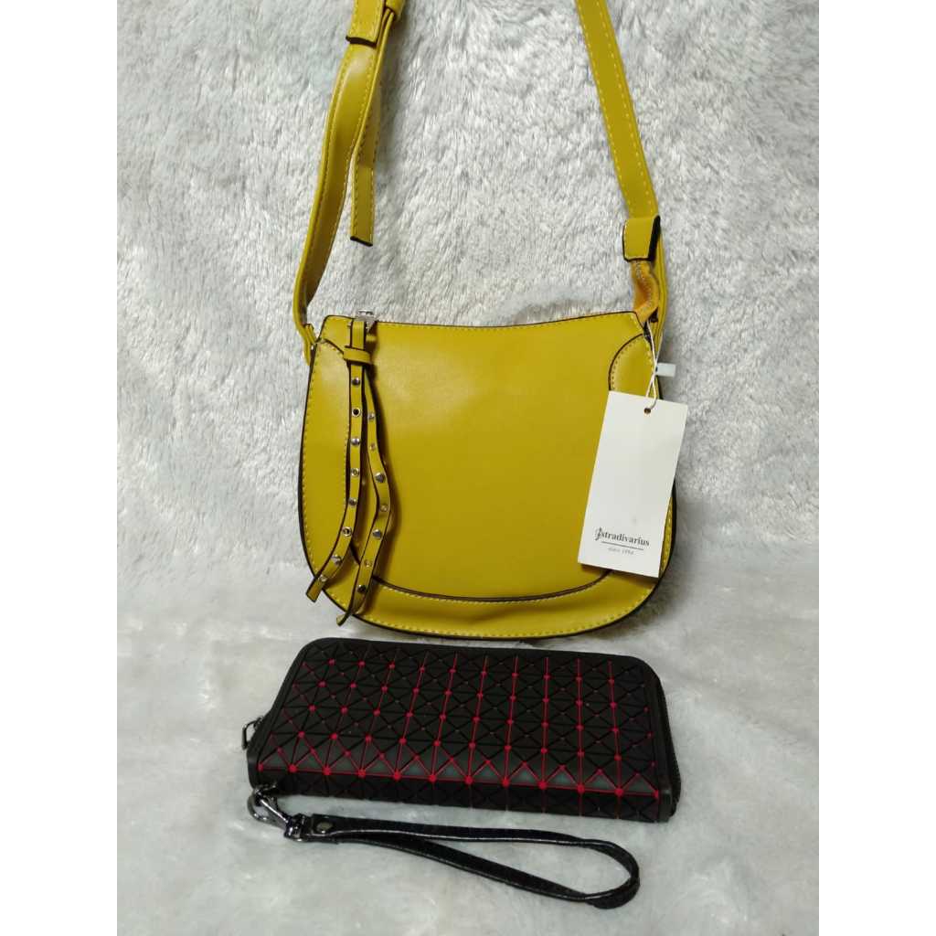 [FREE DOMPET] PGBAGS-TAS SELEMPANG WANITA STRADARIUS OVAL IMPORT PREMIUM#178956