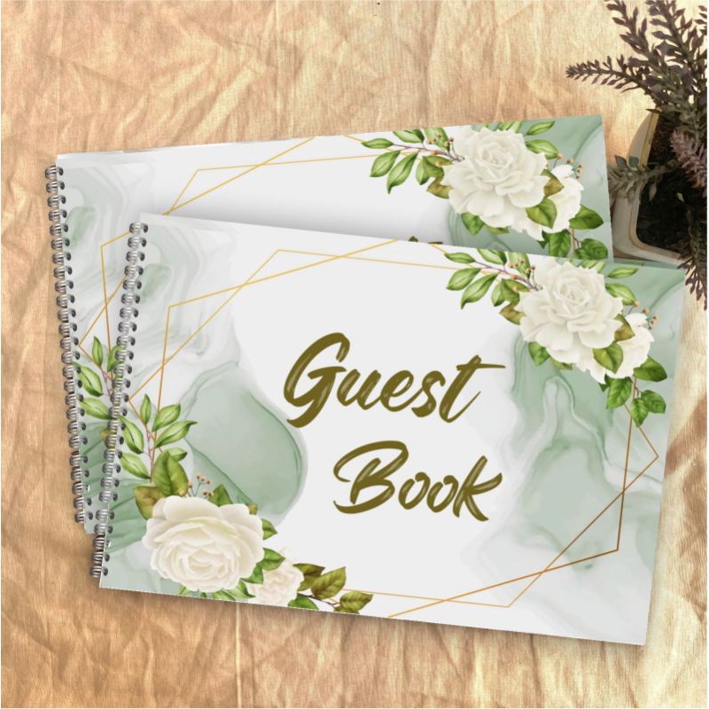 Guest Book / Buku tamu Pernikahan/ Wedding / Buku Tamu Undangan Pesta Pernikahan / Buku Undangan Tam