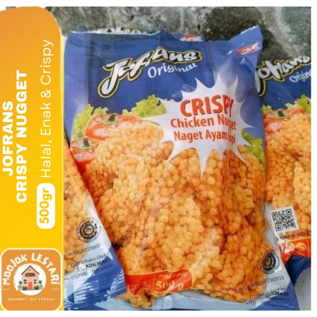 

JOFRANS Crispy Chicken Nugget 500gr Naget Ayam Krispi Bubble Crumb