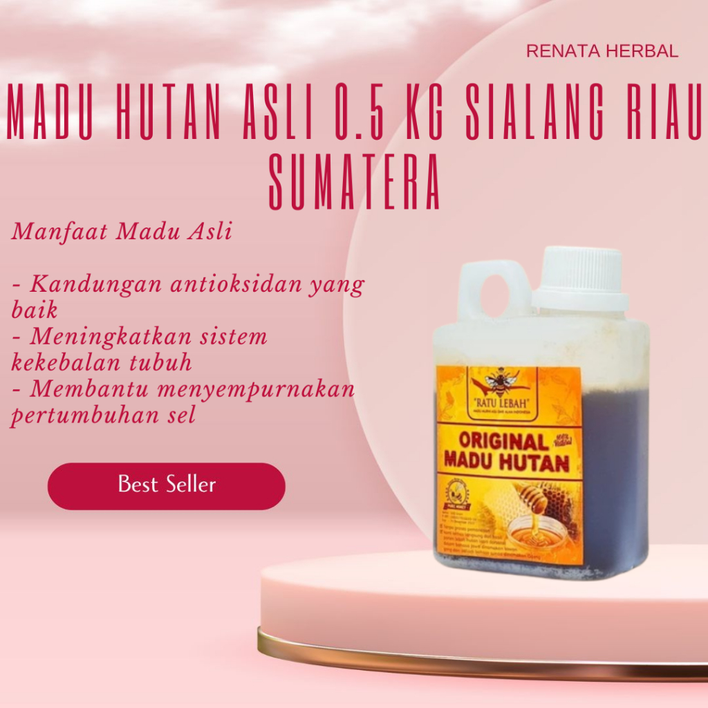 

Original Madu Hutan Asli 0.5 kg Apis Dorsota Madu Murni Hutan Sialang Riau Sumatera