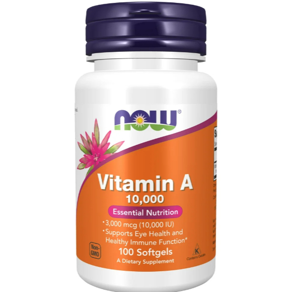 Now Foods Vitamin A 10,000 IU (100 Softgels)