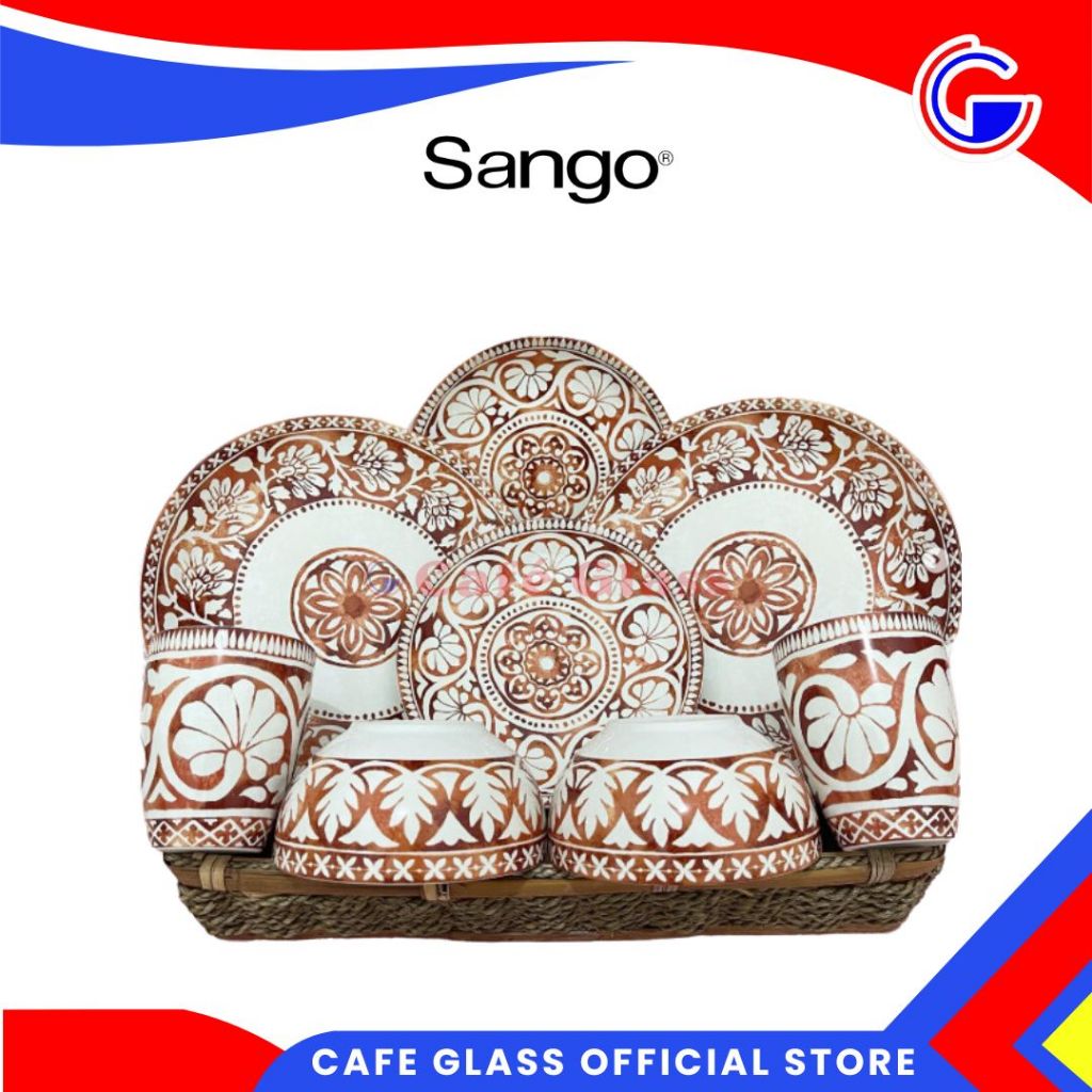 DINNER SET SANGO | PIRING SET KERAMIK | MAGKOK SET KERAMIK | SET HAMPERS SANGO HUANG IONIA