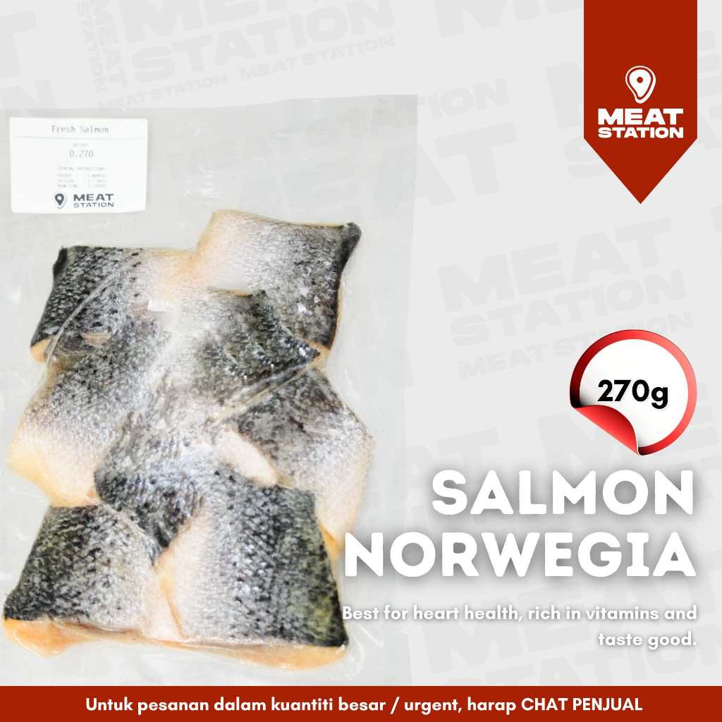 

Norwegian Salmon Fillet Premium 270g / Ikan Salmon Fillet Premium