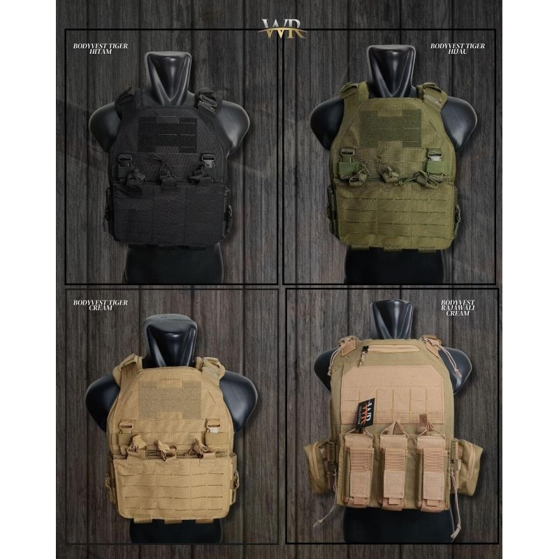 BodyVest Tiger TNI/Polri / Rompi Anti Peluru TNI/Polri
