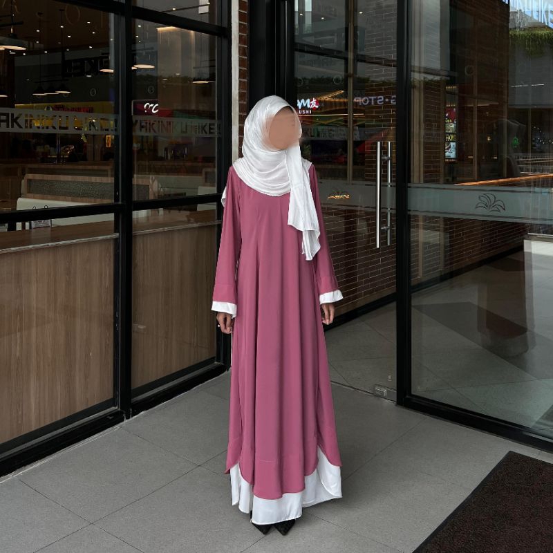 Abaya Fortaleza Premium | Basic Abaya Polosan | Dress simple elegant | Baju Muslim
