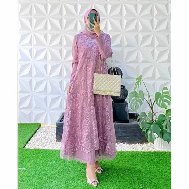 New Series Raline Dress Premium / Dress Pesta Original / Gamis Kondangan Mewah / Gamis Kekinian / Ga