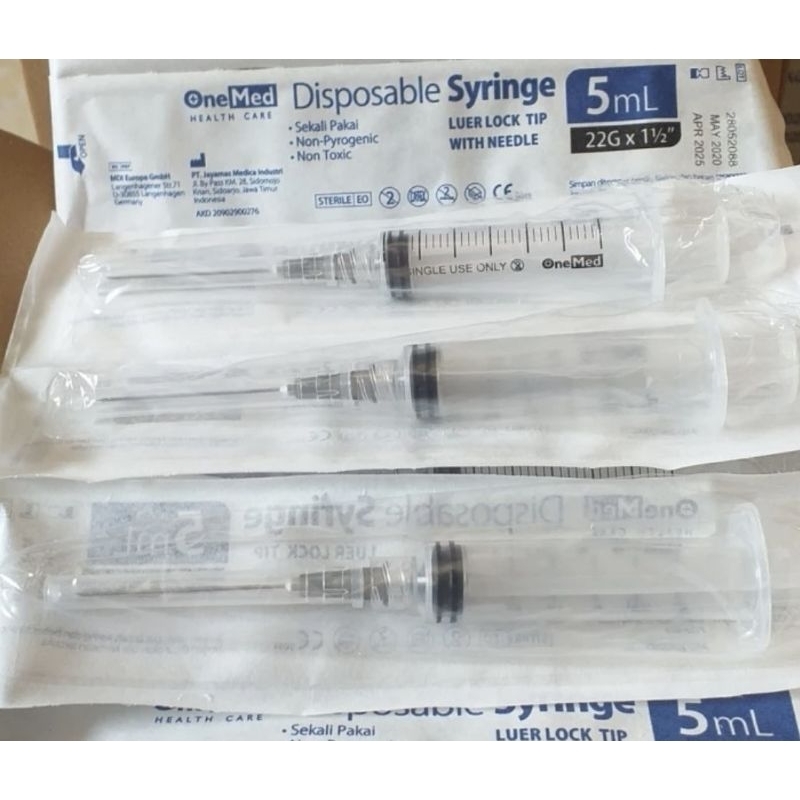 syringe spuit 5ml onemed