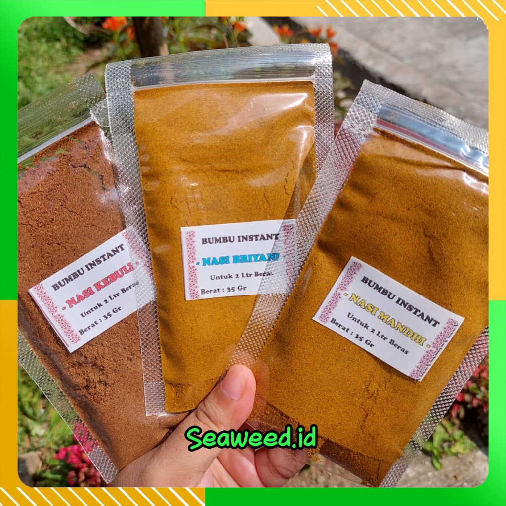 

Bumbu Nasi Kebuli Mandhi Briyani Kabsah Instant Untuk 2 Liter Beras 35 Gr