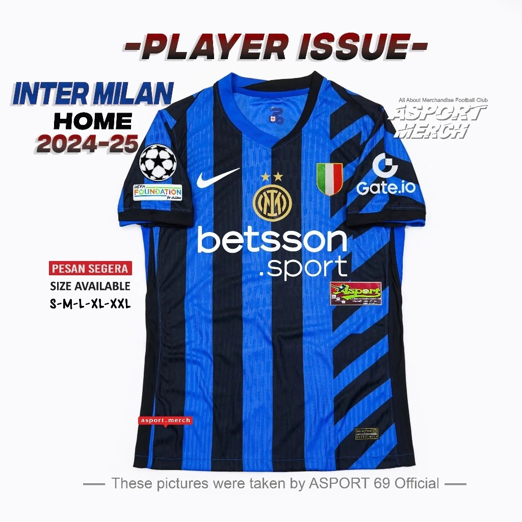 INTER HOME PLAYER ISSUE 24 25 JERSEY INTER HOME 2024 2025 JERSEY PI INTER HOME 24 25