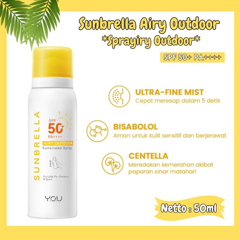 You Sunbrella Airy Outdoor Sunscreen Spray