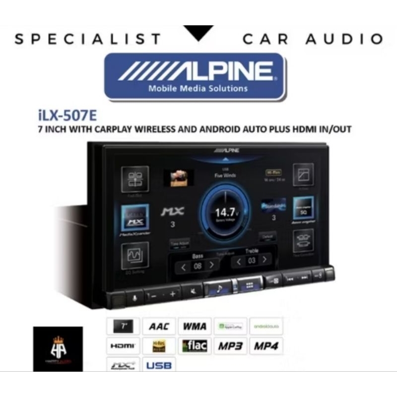 Head Unit Alpine AXP iLX-507E Resmi Original