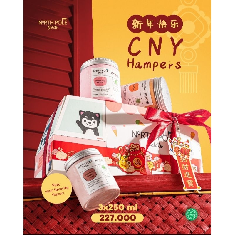 

Chinese New Year Hampers Halal 3x250ml CNY Hampers - North Pole Gelato Ice Cream