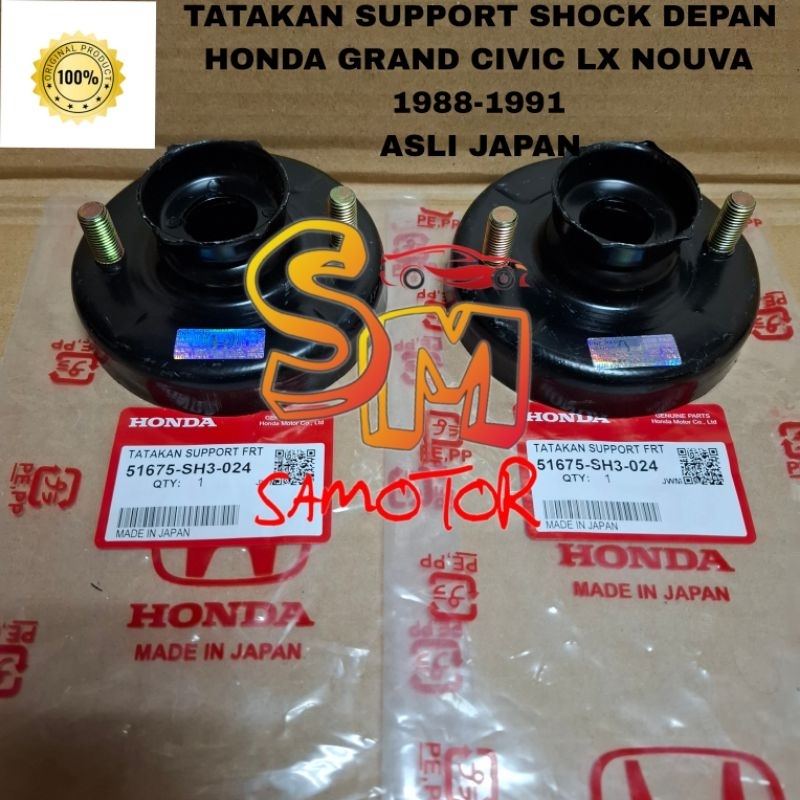 Tatakan support shock depan 2pcs Honda Grand civic civic lx civic nouva 1988-1991 Asli japan