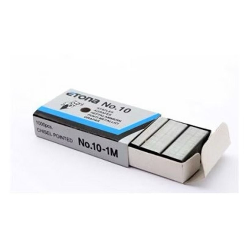 

1 Box Isi 1,000 Pcs Staples Isi Stapler Refill Stapler ETONA No. 10 Biru