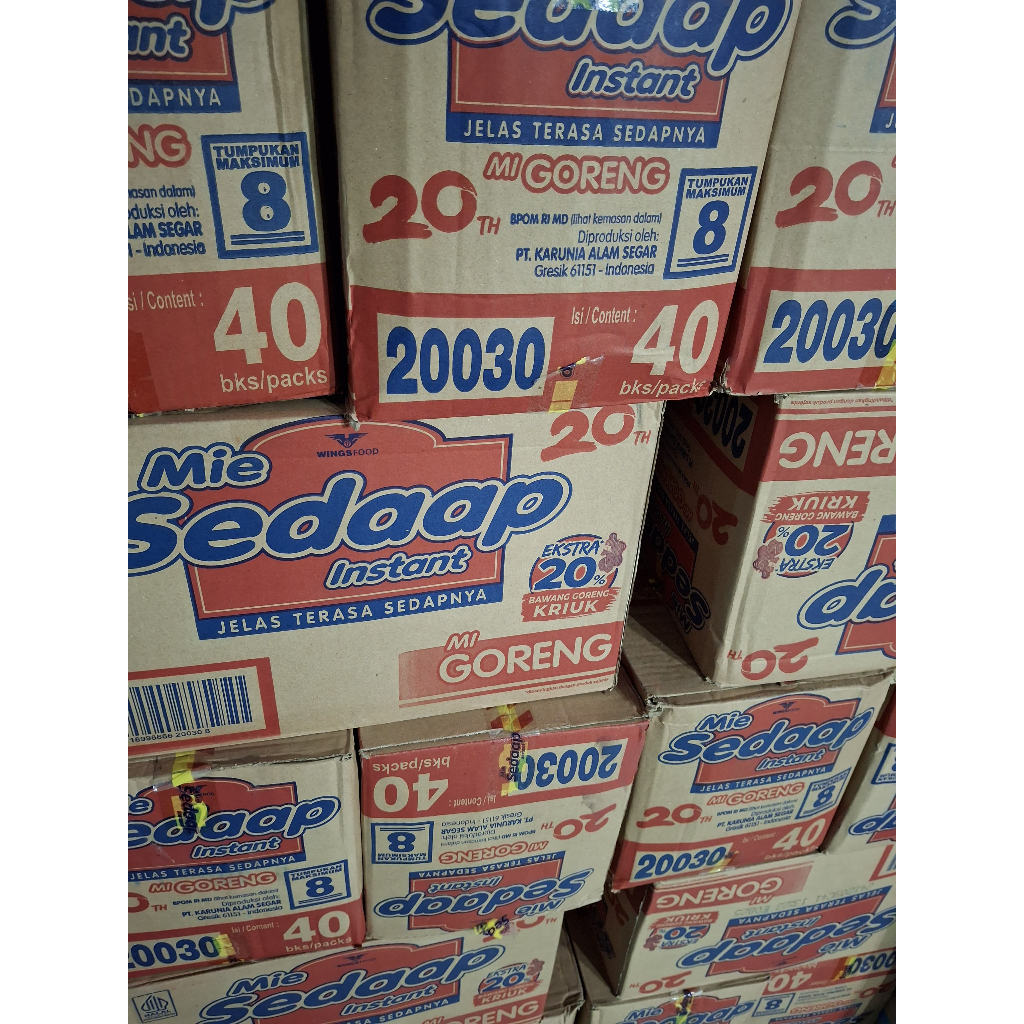 

Mie Sedaap Goreng 2 Karton - Mie Instan isi 40 pcs