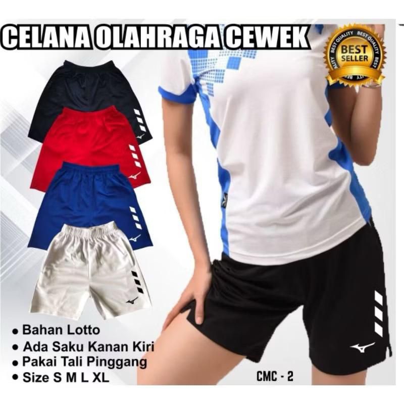 Celana voli mizuno celana pendek olahraga wanita