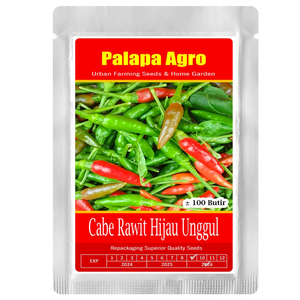 ID ISI 100 BUTIR - BIBIT CABE RAWIT HIJAU UNGGUL - BENIH CABE RAWIT SUPER UNGGUL