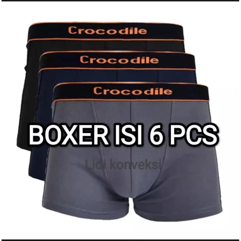 isi 6pcs celana dalam boxer pria harga konveksi murah model baru best seller