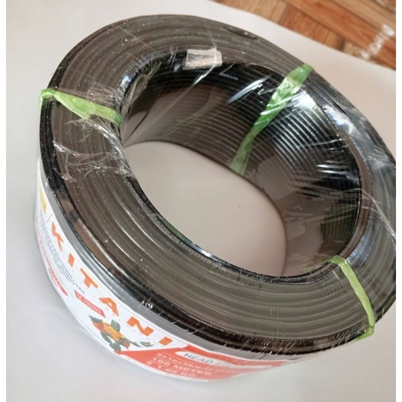 kabel head skerem stereo 1 rol merk kitani panjang 100 meter ( bukan kabel mic ) bagus