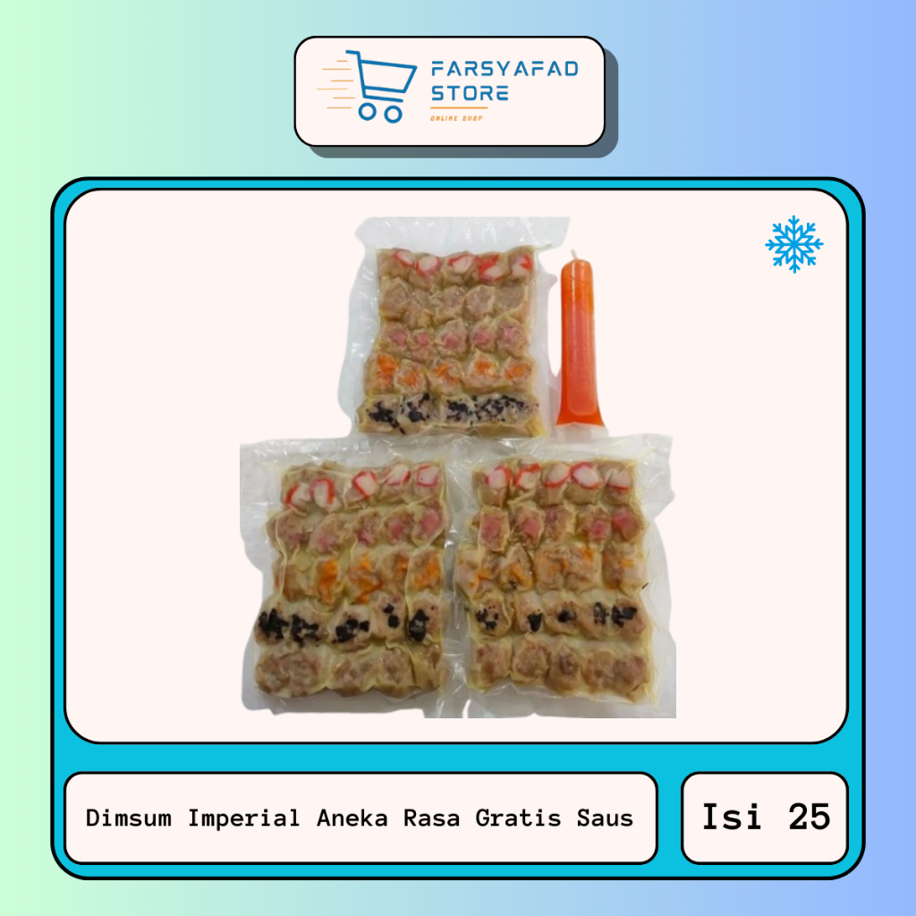 

Dimsum Ala Imperial Aneka Rasa Isi 25 Pcs Gratis Saus Cair