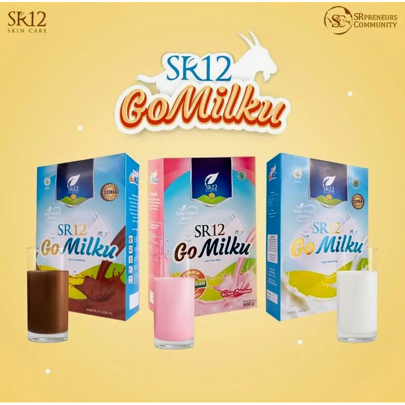 

GOMILKU SR12 600 gr | DENGAN 3 VARIAN RASA ORIGINAL STROBERI & COKELAT | Susu Rendah Gula