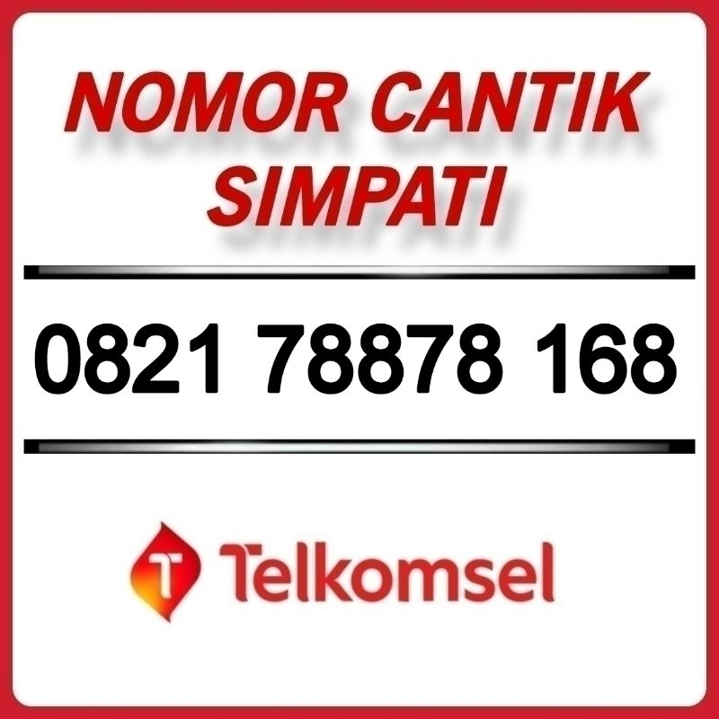 No Cantik Simpati Hokky 0821 78878 168 Perdana Nomer Cantik Telkomsel 4G LTE